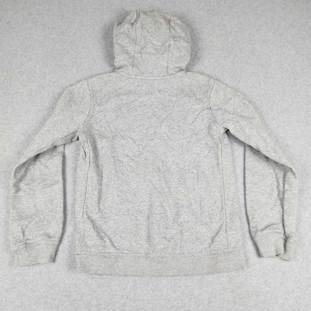 Nike Sportswear Club Hoodie Boys Large Gray Fleece Lined Stretch Pullover Logo